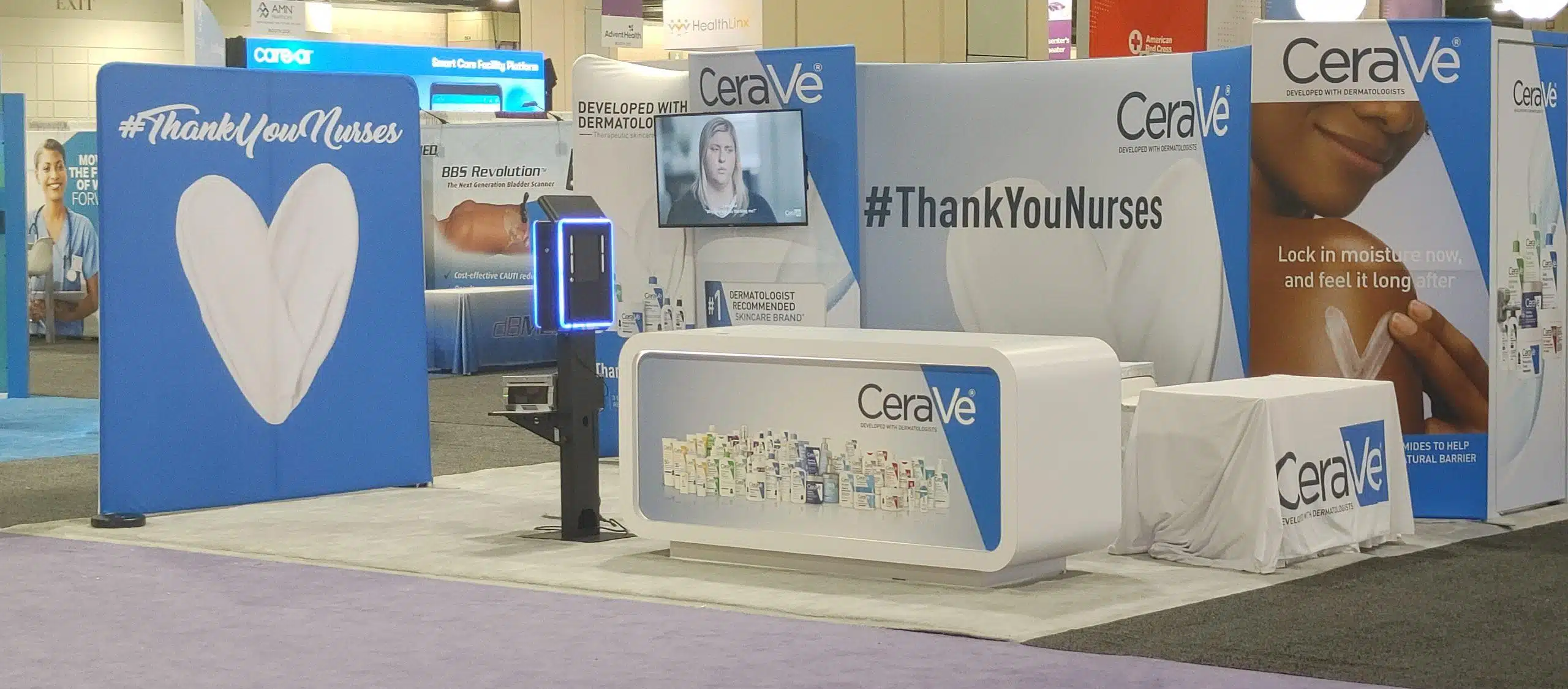 AI photo booth experience at corporate event