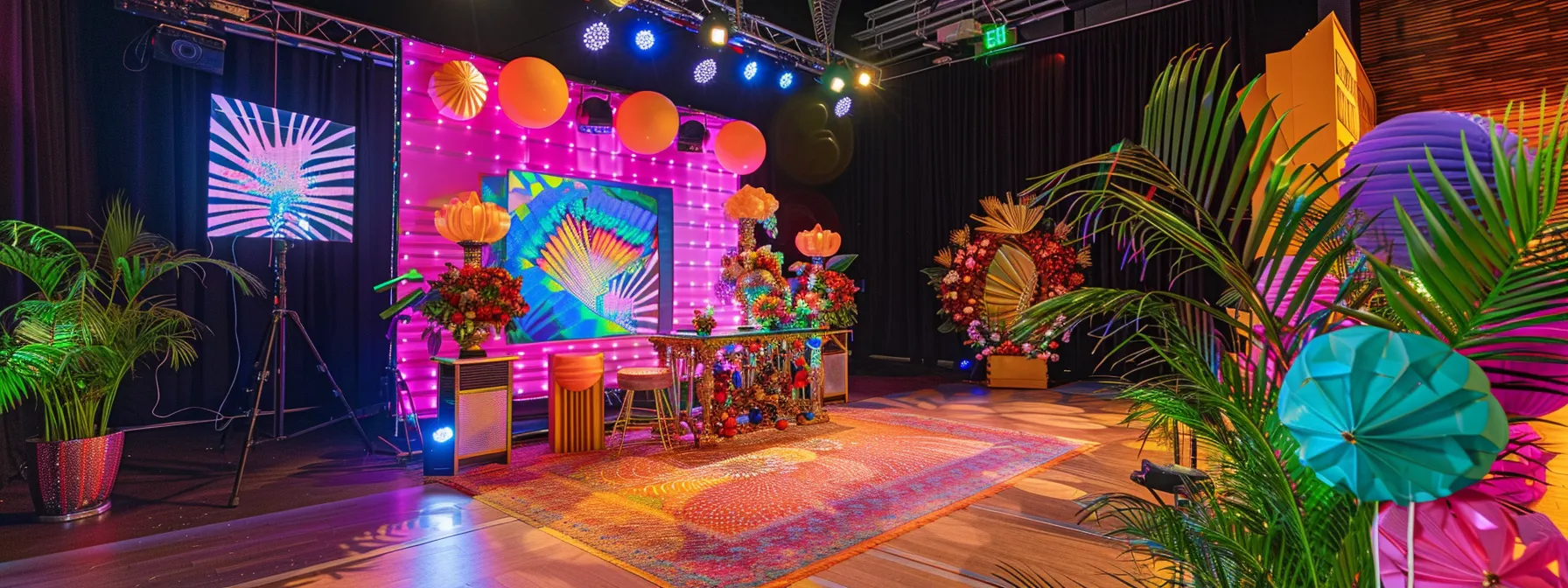 Understanding the Disadvantages of a Photo Booth Experience 2 a vibrant photo booth setup adorned with colorful props and an elegant backdrop, showcasing the intricate pricing breakdown through visually engaging elements that highlight the hidden costs of rentals in a festive event atmosphere.