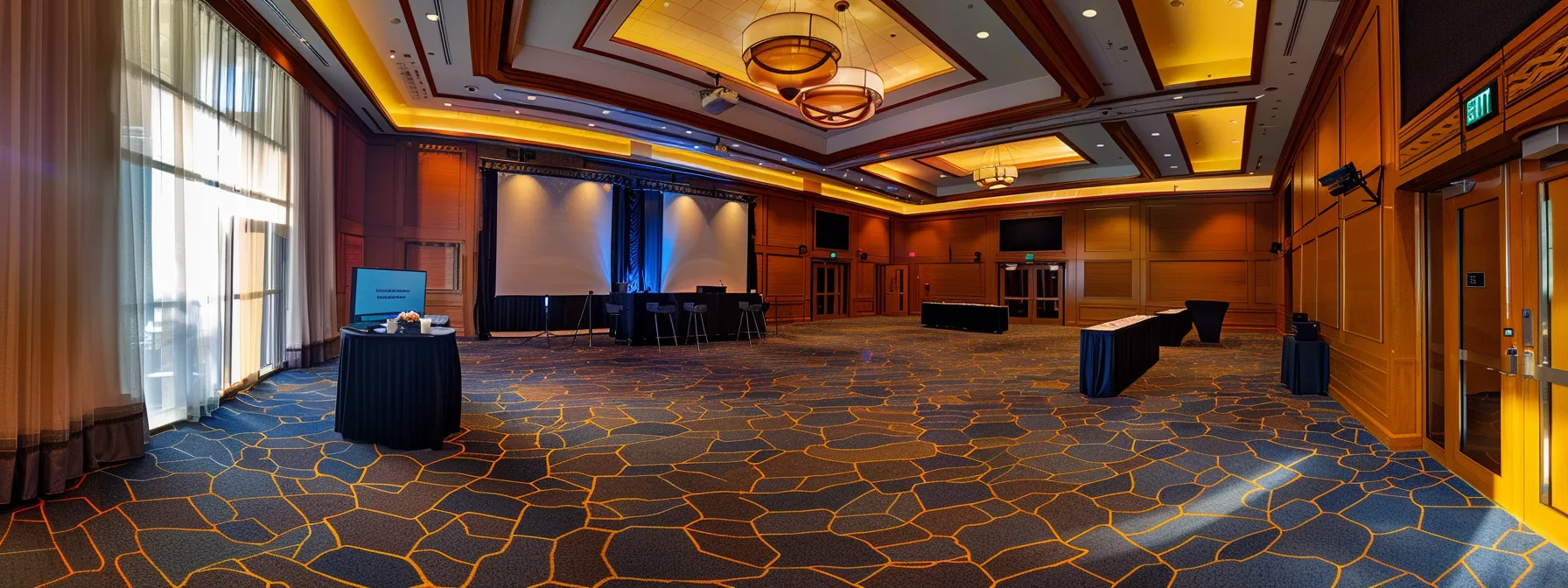 I Found the Best Philly Photo Booth for My Event! 8 a polished conference room featuring a focused event planner engaging in a discussion with a photo booth provider, both surrounded by modern technology and professional materials, emphasizing the importance of key questions on contracts and policies.