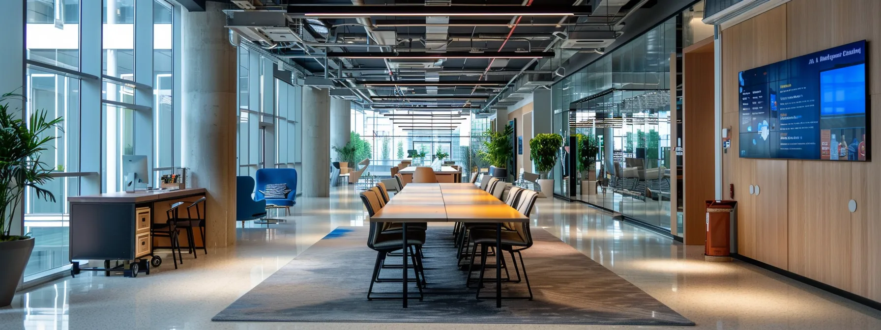 Where to Find Reliable Mirror Rental Options 5 a sleek, modern office space is filled with a variety of stylish mirrors displayed alongside promotional signage, showcasing rental prices and package deals, illuminated by bright overhead lights, creating a vibrant atmosphere for event planning.