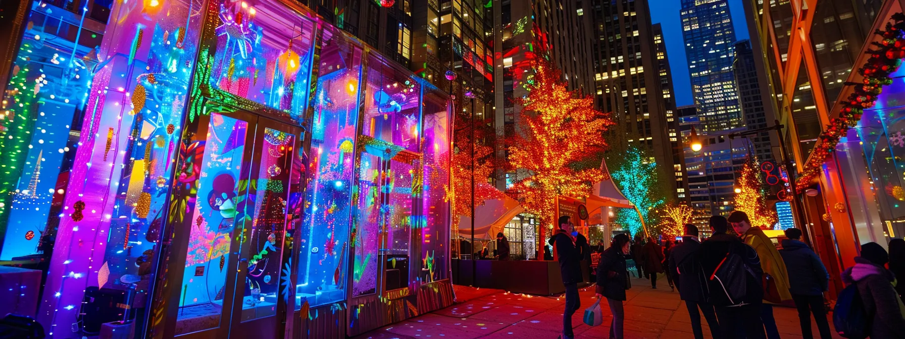 Find the Best Magic Mirror Photo Booth Rental Services Today 7 a vibrant nyc party scene showcases a dazzling photo booth, complete with customized props and colorful backdrops, set against a lively urban backdrop of city lights and festive decorations.