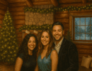 Cozy lodge backdrop