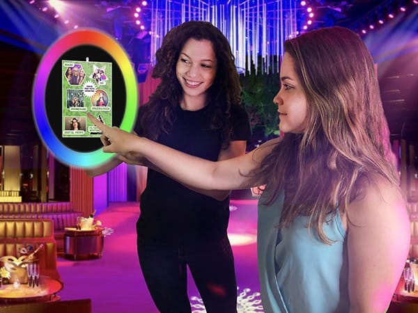 Corporate event photo booth example