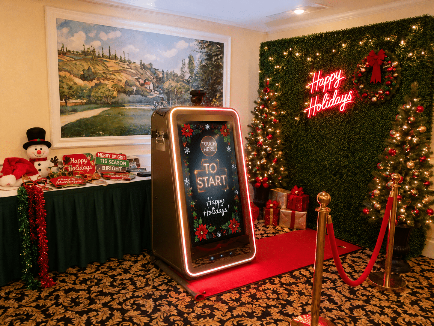 Philly Photo Booths Magic Mirror holiday experience