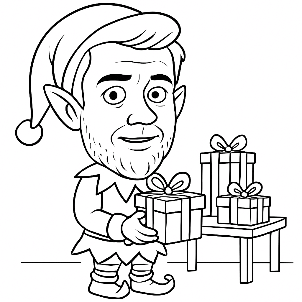 AI Holiday Sketchbot example 2