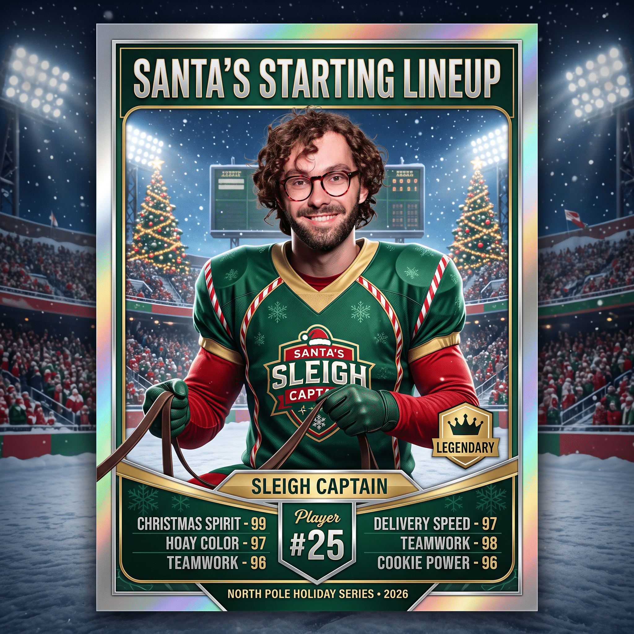 AI Holiday Trading Card example 2