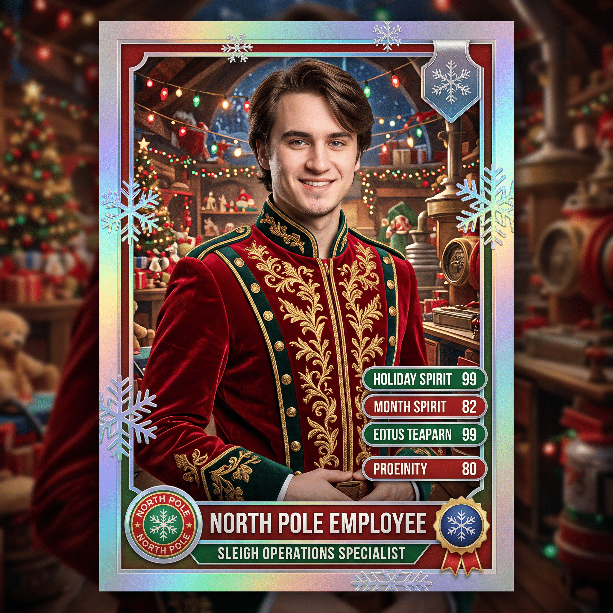 AI Holiday Trading Card example 3