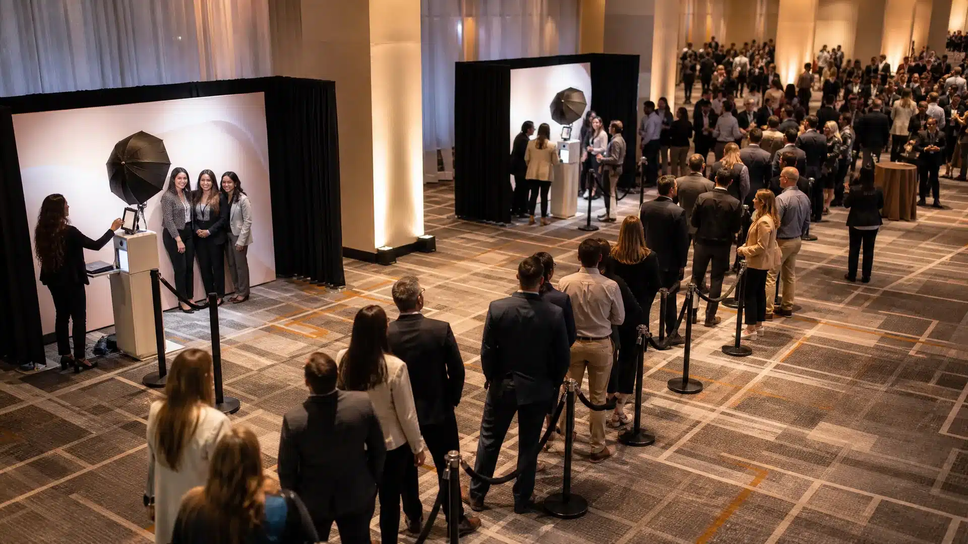 Managing Guest Flow: Photo Booths for 500+ Events